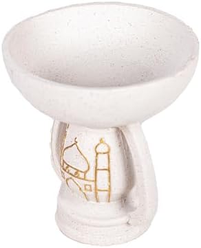 Mosque Sculpture Resin Ornaments, White with Gold Pattern, Decorative Ornaments - Image 3