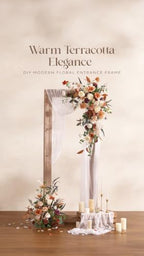 Ling's moment Artificial Wedding Fall Flowers Deluxe Combo, Earth Brown - Image 4