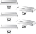 OCTERIC 5 Pcs Silver Christmas Metal Stocking Holders for Mantle, Heavy Duty Stocking Hangers Stocking Hook Xmas Ornaments for Counter Tables Window Fireplace Mantle Decoration by OCTERIC