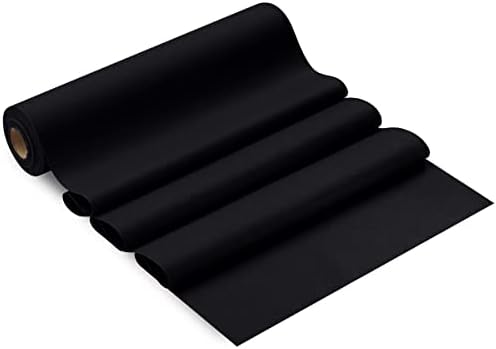 BloominGoods Disposable Table Runner for Dining Table, 16" 20-Pack Linen-Like Black Paper Table Runners for Party, Wedding Or Event - Image 7
