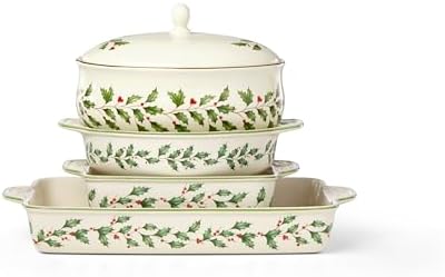 Lenox Holiday Ivory Porcelain Christmas Candy Jar with Lid - Image 4