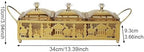 Ramadan Trays with Lid Metal Gold Eid Mubarak Serving Tray Ramadan Decorations Eid Party Food Storage Container for Cookie Candy Pastry Dessert - Image 2
