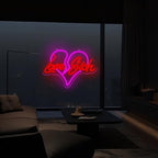 Heart Broken Love Neon Sign 15x10.1in LED Wall Light USB Powered Dimmable - Image 4