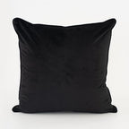 Velvet Cutting Jacquard Throw Pillow Covers Black Camel 24" x 24" Set of 1 - Image 7