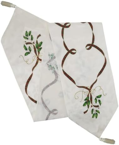 Lenox Holiday Nouveau Table Runner, Multicolor - 14" W x 90" L by Lenox