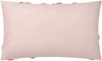 KINGROSE Handmade 3D Flower Soft Home Decorative Throw Pillow Case Rectangle Cushion Cover for Bed Living Room Sofa 12 x 20 Inches Solid Suede Pink - Image 2