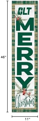KH Sports Fan Charlotte 49ers Holiday Porch Leaner, 11x46 Inches, 49ers Outdoor Christmas Sign; Display Some Holiday Cheer with This North Carolina Charlotte 49ers Christmas Sign - Image 3