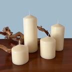 Stonebriar Unscented Pillar Candles – 65 Hour Burn Time, Long-Lasting Wax Candles for Weddings, Holidays, Home Décor & Special Events, Pack of 6, Ivory, 3" x 6" - Image 5
