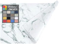 Homaxy PU Faux Leather Placemats for Dining Table, Set of 6, Marble by Homaxy