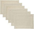 Solino Home 100% Pure Linen Woven Placemats Natural, 14 x 19 in, Set of 6 by SolinoHome
