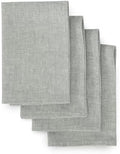 Solino Home 100% Linen Napkins Chambray Grey, Athena 20 x 20 in, Set of 4 by SolinoHome