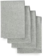 Solino Home 100% Linen Napkins Chambray Grey, Athena 20 x 20 in, Set of 4 by SolinoHome