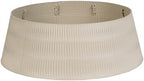 HarcoHome Christmas Tree Collar, 28.4" D Round Base Cover, Mixed Natural Grain Fiber Plastic Ring, Tree Skirt for Christmas Decorations (Wheat) by HarcoHome