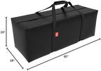 Outdoor Rectangular Cushion/Cover Storage Bag, Protective Zippered Storage Bags with Handles, 60"X20"X28" Black - Image 7