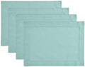 Solino Home Cotton Linen Placemats Pastel Turquoise, 14 x 19 in, Set of 4 by SolinoHome