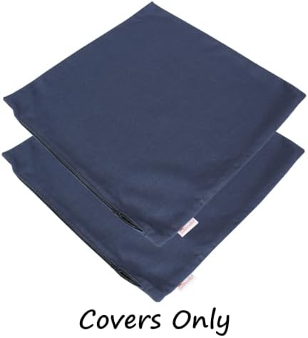 Outdoor/Indoor Sunbrella Throw Pillows Square Set of 2 Pieces 16 inch x 16 inch Spectrum Indigo - Cover Only, Insert Not Included - Image 2