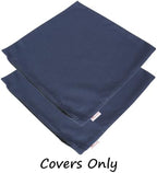 Outdoor/Indoor Sunbrella Throw Pillows Square Set of 2 Pieces 24 inch x 24 inch Spectrum Indigo - Cover Only, Insert Not Included - Image 2