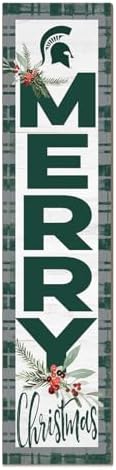 KH Sports Fan Michigan State Spartans Holiday Porch Leaner, 11x46 Inches, Spartans Outdoor Christmas Sign; Display Some Holiday Cheer with This Michigan State Spartans Christmas Sign by BostonCollegeEagles