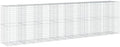 vidaXL Gabion Basket with Cover 295.3"x39.4"x78.7" Galvanized Iron by vidaXL