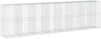 vidaXL Gabion Basket with Cover 295.3"x39.4"x78.7" Galvanized Iron by vidaXL