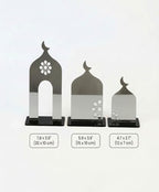iwa concept Premium 3-Piece Mosque Silhouette Table Decor - Set of 3 Assorted Sizes - Modern Islamic Acrylic Tabletop Ornament for Ramadan & Eid - Elegant Masjid Shelf Decor for Home & Office Praying - Image 7