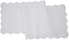 Christiana White Floral Quilt 100% Cotton Table Runner 14" x 51" by CFHome