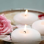 Tuyai (Set of 36) Floating Candles, 3 inch White Dripless Wax Burning Candles, for Weddings, Party, Special Occasions and Home Decorations - Image 2
