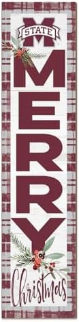 KH Sports Fan Mississippi State Bulldogs Holiday Porch Leaner, 11x46 Inches, Bulldogs Outdoor Christmas Sign; Display Some Holiday Cheer with This Mississippi State Bulldogs Christmas Sign by BostonCollegeEagles