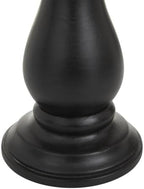 Deco 79 Mango Wood Decorative Candle Holder Turned Style Pillar Candle Stand, Set of 3 Candlestick Holder 10", 8", 6"H, Black - Image 4