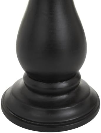Deco 79 Mango Wood Decorative Candle Holder Turned Style Pillar Candle Stand, Set of 3 Candlestick Holder 10", 8", 6"H, Black - Image 4
