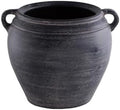 Signature Design by Ashley Black Terracotta Vase with Handles by Unknown