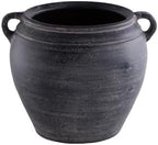 Signature Design by Ashley Black Terracotta Vase with Handles by Unknown