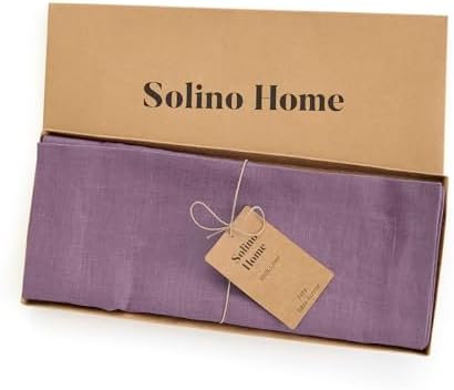 Solino Home 100% Pure Linen Table Runner Mulberry Woven, Fete 14 x 72 in - Image 6