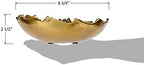Red Co. 8.75” Gold Moon Decorative, Asymmetrical Torn, Hammered Metal Centerpiece Bowl with Sculpted Edges - Image 5