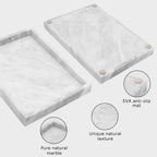 Marble Bathroom Tray,Pure Natural Marble Vanity Tray - Image 2