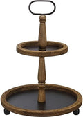 Primitives by Kathy Tiered Serving Tray - Two Tiered Round Dark by PrimitivesbyKathy