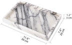 Marble Bathroom Vanity Tray, Lilac, 12"x 8" x1.2" - Image 4