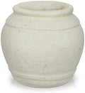 Briful Rustic Ceramic Farmhouse Vase, 5.9" Vintage Textured Pottery Jar by Briful