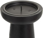 Deco 79 Mango Wood Decorative Candle Holder Pillar Candle Stand, Set of 3 Candlestick Holder 10", 6", 8" H, Black - Image 4