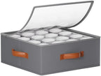 Foyego Cup and Mug Storage Box, Grey by Foyego