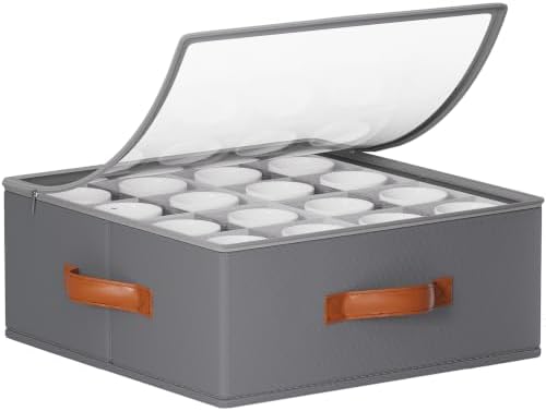 Foyego Cup and Mug Storage Box, Grey by Foyego