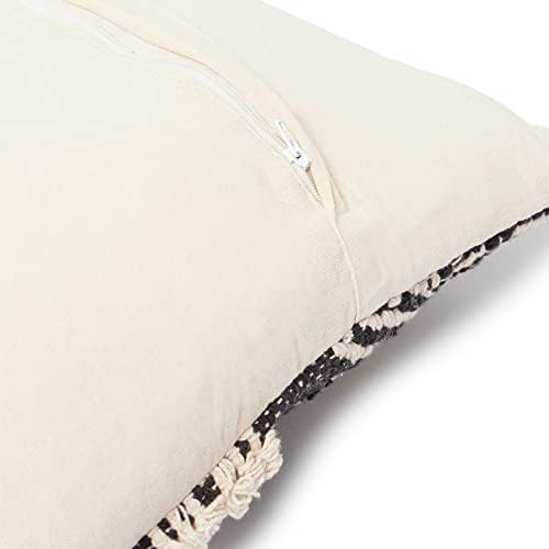 · REDEARTH · Textured Handwoven Throw Pillow Cases - Char Delineate Black - Image 5