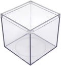 8-Pk Clear Acrylic Boxes with Lids, 4x4x4in, Candy, Party Favors & Gifts by GaryPlasticPackaging