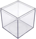 8-Pk Clear Acrylic Boxes with Lids, 4x4x4in, Candy, Party Favors & Gifts by GaryPlasticPackaging