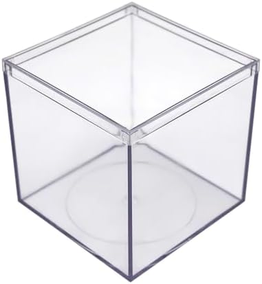 8-Pk Clear Acrylic Boxes with Lids, 4x4x4in, Candy, Party Favors & Gifts by GaryPlasticPackaging