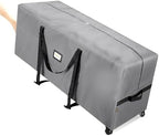 BALEINE 7.5 ft Rolling Christmas Tree Storage Bag, 2 Swivel Wheels for Easy Moving, Heavy Duty 600D Oxford Fabric Extra Large Artificial Christmas Tree Bag with Reinforced Carry Handles (Grey) by BALEINE