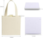 40 pcs paper boxes 9 x 9 x 3.5 cm, beige luxury gift storage, jewelry gift storage box suitable for earrings necklaces bracelets rings - Image 2