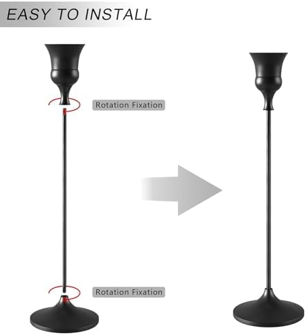 Candlestick Holders Black, 9 Packs Taper Candle Holder for Candlesticks, Candle Sticks Holder Decor for Home Decor - Image 5