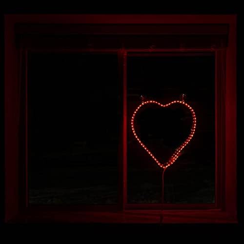 Novelty Lights LED Red Valentine's Day Heart Rope Light Motif Sculpture, Valentine's Day Decoration - Image 5