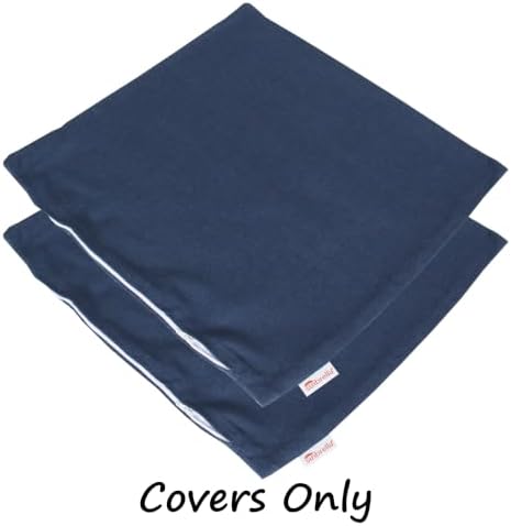 Outdoor/Indoor Sunbrella Throw Pillows Square Set of 2 Pieces 20 inch x 20 inch Cast Harbor - Cover Only, Insert Not Included - Image 2